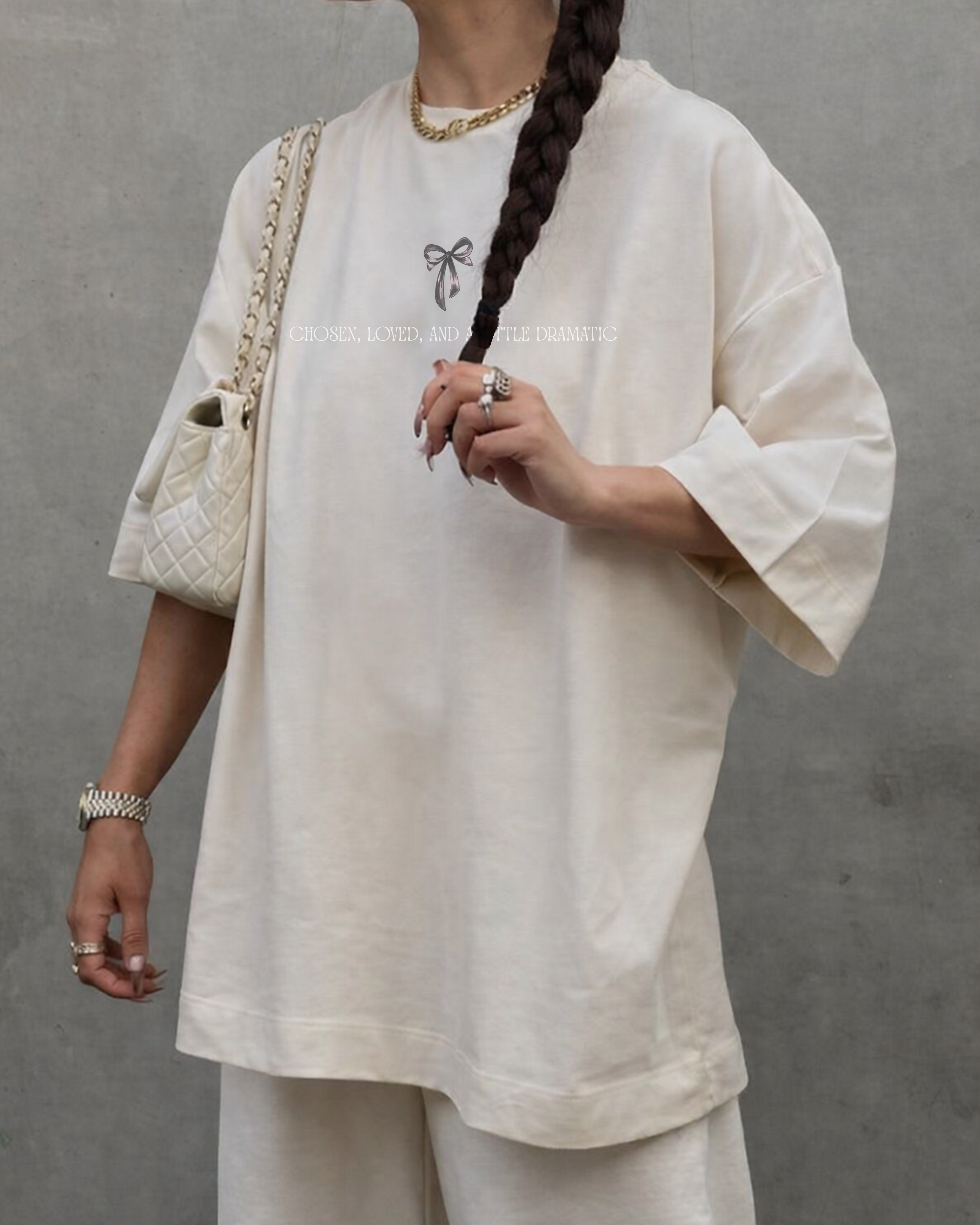 CAMISETA OVERSIZED DRAMATIC OFF WHITE